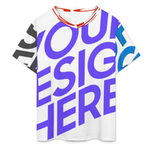 Lade das Bild in den Galerie-Viewer, Multi-Image-Design Herren/Männer T-Shirt mit V-Ausschnitt und kurzen Ärmeln J66T mit Foto Design Motiv Text selbst gestalten und bedrucken (Simple Design)
