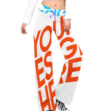 Lade das Bild in den Galerie-Viewer, Multi-Image-Druck Damen / Frauen Gerade geschnittene Yoga Hose zum Schnüren XP mit Fotos Muster Text Logo selbst gestalten und bedrucken
