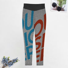 Lade das Bild in den Galerie-Viewer, Multi-Image-Druck Wabenmuster Yoga Hose Lang Legging YJ050 mit Fotos Muster Text Logo selbst gestalten und bedrucken
