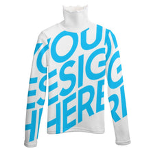 Lade das Bild in den Galerie-Viewer, Stehkragenpullover Rollkragenpullover MY08 für Damen Frauen mit Foto Muster Text selbst gestalten und bedrucken
