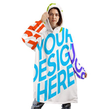 Lade das Bild in den Galerie-Viewer, Multi-Image-Druck Damen / Frauen Hoodie-Decke Warm Hoodie Wearable Sweatshirt-Decke, TV-Decke, Faule Kleidung Pyjamas Kapuzenpullover B412 mit Foto Text Muster selbst gestalten und bedrucken
