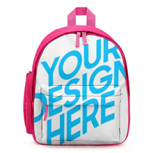 Lade das Bild in den Galerie-Viewer, Einfache Schultasche Schulrucksack für Kinder XB0604091 mit Fotos Muster Text Logo selbst gestalten und bedrucken
