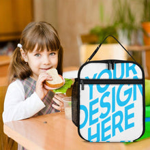 Lade das Bild in den Galerie-Viewer, Einzelbilddruck isolierte Lunch Tasche Lunchbag Wiederverwendbare Thermo-Tragetasche für Schulen, Picknick, Arbeit, Reisen mit Fotos Muster Text Logo selbst gestalten und bedrucken
