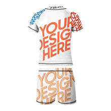 Lade das Bild in den Galerie-Viewer, Multi-Image-Design Kinder Jungen Kurzärmeliges Shirt &amp; Shorts Strand Set (2-tlg) A27TZ mit Foto Design Motiv Text selbst gestalten und bedrucken
