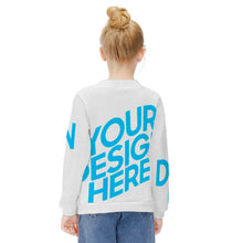 Lade das Bild in den Galerie-Viewer, Mädchen MY03 Sweatshirt Pullover mit Rundhalsausschnitt mit Fotos Motiven selbst gestalten und bedrucken

