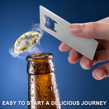Lade das Bild in den Galerie-Viewer, Bier Flaschenöffner aus Edelstahl mit Foto Text Logo selbst gestalten und bedrucken
