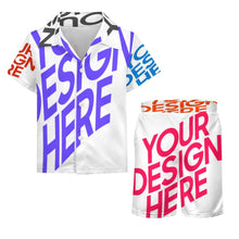 Lade das Bild in den Galerie-Viewer, Multi-Image-Design Kinder Jungen Kurzärmeliges Shirt &amp; Shorts Strand Set (2-tlg) A27TZ mit Foto Design Motiv Text selbst gestalten und bedrucken
