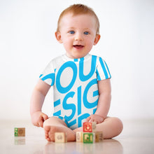 Lade das Bild in den Galerie-Viewer, Einzelbild-Design Sportswear Body Kurzarm für Baby und Neugeborene Jungen &amp; Mädchen mit Foto Design Motiv Text selbst gestalten und bedrucken
