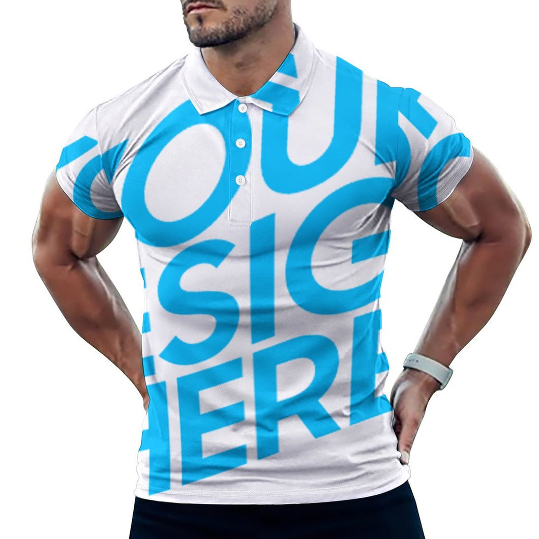 Einzelbilddruck Sommer Polo Shirt Tshirt Herren / Männer B612 mit Fotos Muster Text Logo selbst gestalten und bedrucken