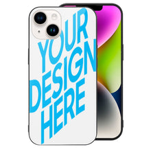 Lade das Bild in den Galerie-Viewer, iPhone 14 Pro Max Handyhülle FULL COVER Displayschutz GLAS hüllenfreundlich mit Fotos Muster Text Logo selbst gestalten und bedrucken
