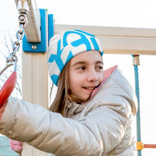 Lade das Bild in den Galerie-Viewer, Einzelbilddruck Volldruck Strickmütze Beanie Wintermütze für Kinder mit Fotos Muster Text Logo selbst gestalten und bedrucken
