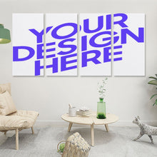 Lade das Bild in den Galerie-Viewer, Ganzes Bild Vertikale Version 1:2 hängende Poster 4 Panel / Wandbilder 4-teilig / Leinwand Malerei mit Foto selbst gestalten und bedrucken
