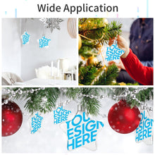 Lade das Bild in den Galerie-Viewer, Weihnachtssterne Weihnachtsdeko aus Kunststoff + Aluminiumblech als Anhänger für Weihnachten mit Foto &amp; Text selbst gestalten und bedrucken
