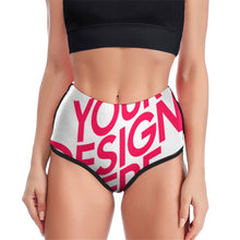 Lade das Bild in den Galerie-Viewer, Multi-Image-Design Damen / Frauen Yoga Gym Short XG002 mit Foto Design Motiv Text selbst gestalten und bedrucken
