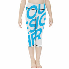 Lade das Bild in den Galerie-Viewer, Sportswear Verkürzte Yogahose 3/4 Relax Pants NT10 für Kinder mit Foto Text selbst gestalten und bedrucken
