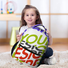 Lade das Bild in den Galerie-Viewer, 8-Images-Druck Schulrucksack Schultasche Wasserdicht Jungen Mädchen Teenager mit Foto Muster Text selbst gestalten und bedrucken
