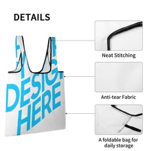 Lade das Bild in den Galerie-Viewer, Faltbare Einkaufstasche tragbare Aufbewahrungstasche Einkaufsbeutel mit Foto Muster Text Logo selbst gestalten und bedrucken
