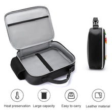 Lade das Bild in den Galerie-Viewer, Abnehmbare Leder Lunchtasche Lunch Bag Kühltasche mit Tragegriff 21×27×9cm mit Foto / Text selbst gestalten und bedrucken

