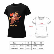 Lade das Bild in den Galerie-Viewer, Beidseitiger Druck Kurzarm-T-Shirts für Frauen selbst gestalten und bedrucken
