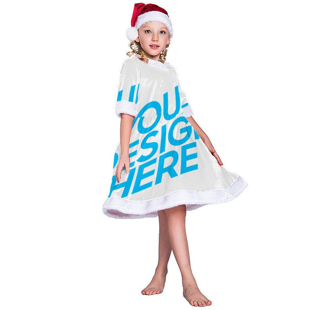 Weihnachtskleid für Mädchen / Kinderkleidung für Kinder mit Foto selbst gestalten und bedrucken