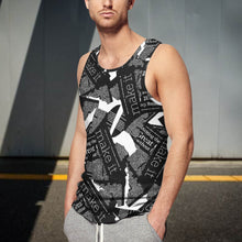 Lade das Bild in den Galerie-Viewer, Cooles Multi-Image-Druck Männer / Herren Tank Top Fashion Streetstyle Muskelshirt Muscle Shirt mit Fotos Muster Text Logo selbst gestalten und bedrucken
