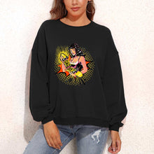 Lade das Bild in den Galerie-Viewer, Dicker Rundhalspullover Sweatshirts mit Puffärmel Vorderdruck D85 für Damen Frauen mit Foto selbst gestalten und bedrucken
