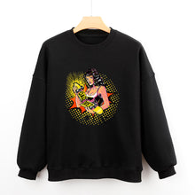 Lade das Bild in den Galerie-Viewer, Dicker Rundhalspullover Sweatshirts mit Puffärmel Vorderdruck D85 für Damen Frauen mit Foto selbst gestalten und bedrucken
