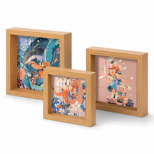 Lade das Bild in den Galerie-Viewer, Dreifache Kombination Holz Bilderrahmen Set mit Foto selbst gestalten und bedrucken
