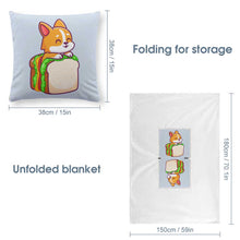 Lade das Bild in den Galerie-Viewer, (Druckteil zwei gleiche Bilder) doppelseitig bedruckte Kissen Wohndecke Flauschige Decke mit Fotos Muster Text selbst gestalten
