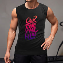 Lade das Bild in den Galerie-Viewer, Einseitiger Frontdruck Herren / Männer Muscle Shirt Tanktop Tank-Shirt mit Fotos Muster Text Logo selbst gestalten und bedrucken
