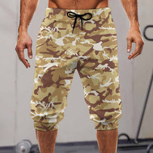 Lade das Bild in den Galerie-Viewer, Einzelbild-Design Allover-Druck 3/4-Hose Sweathose Sporthose Leggings AIP für Männer mit Fotos Muster Text Logo selbst gestalten und bedrucken
