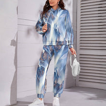 Lade das Bild in den Galerie-Viewer, Einzelbilddruck All Over-Druck Kapuzenpullover Trainingsanzug SET Jogginghose &amp; Hoodie Set 2 tlg. 4T03 Damen / Frauen mit Fotos Muster Text Logo selbst gestalten und bedrucken
