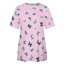 Lade das Bild in den Galerie-Viewer, Einzelbilddruck Allover Print Rundhalsshirt Damen / Frauen 100% Baumwolle Kurzarmshirt Tshirt ay001 mit Fotos Muster Text Logo selbst gestalten und bedrucken
