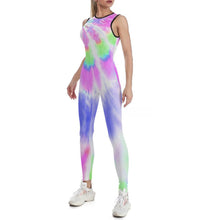 Lade das Bild in den Galerie-Viewer, Einzelbilddruck Damen Jumpsuit Yoga Overall XG001 mit langem Bein mit Fotos Muster Text Logo selbst gestalten und bedrucken
