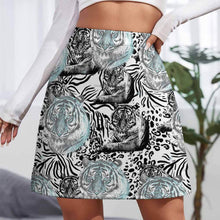 Lade das Bild in den Galerie-Viewer, Einzelbilddruck Voll Druck Damen / Frauen A-Linien-Rock MINI Kurz Rock ALQ mit Fotos Muster Text Logo selbst gestalten und bedrucken
