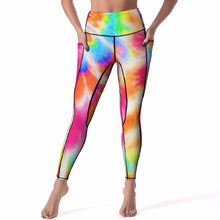 Lade das Bild in den Galerie-Viewer, Einzelbilddruck Yoga Hose Sport Leggings Sporthose Fitnesshose CE003 mit Fotos Muster Text Logo selbst gestalten und bedrucken
