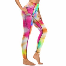 Lade das Bild in den Galerie-Viewer, Einzelbilddruck Yoga Hose Sport Leggings Sporthose Fitnesshose CE003 mit Fotos Muster Text Logo selbst gestalten und bedrucken
