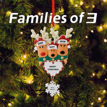 Lade das Bild in den Galerie-Viewer, Elch Weihnachtsschmuck Anhänger Christbaumschmuck aus Harz mit Foto Text selbst gestalten und bedrucken
