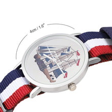 Lade das Bild in den Galerie-Viewer, Erwachsene Armbanduhr Freizeituhr ohne Uhr-Skala mit gewebtem Band selbst gestalten und bedrucken

