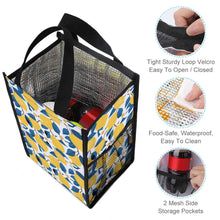 Lade das Bild in den Galerie-Viewer, Faltbare 2 Seitentaschen Polyester Lunchtasche Kühltasche Isoliertasche Lunchbag Thermotasche mit Tragegriff mit Foto / Text selbst gestalten und bedrucken
