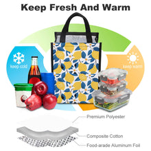 Lade das Bild in den Galerie-Viewer, Faltbare 2 Seitentaschen Polyester Lunchtasche Kühltasche Isoliertasche Lunchbag Thermotasche mit Tragegriff mit Foto / Text selbst gestalten und bedrucken
