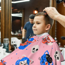 Lade das Bild in den Galerie-Viewer, Friseurschürze Friseurumhang für Kinder mit Fotos Muster Text Name selbst gestalten und bedrucken
