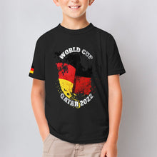 Lade das Bild in den Galerie-Viewer, Multi-Image-Druck Fußballtrikot TShirt Jersey ET 2022 Fußball WM Kids Volldruck für Kinder mit Fotos Muster Text Logo selbst gestalten und bedrucken
