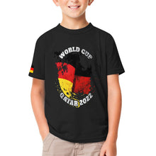 Lade das Bild in den Galerie-Viewer, Multi-Image-Druck Fußballtrikot TShirt Jersey ET 2022 Fußball WM Kids Volldruck für Kinder mit Fotos Muster Text Logo selbst gestalten und bedrucken
