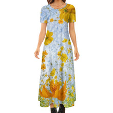 Lade das Bild in den Galerie-Viewer, Multi-Image-Druck Damen / Frauen Große Größen Kurzarm Shirtkleid B523 mit Fotos Muster Text Logo selbst gestalten und bedrucken
