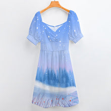 Lade das Bild in den Galerie-Viewer, Große Größen Multi-Image-Druck Damen / Frauen Sommerkleid Jerseykleid Druckkleid B271 knielang mit weitem Rundhalsausshnitt mit Fotos Muster Text Logo selbst gestalten und bedrucken
