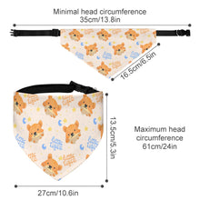 Lade das Bild in den Galerie-Viewer, Haustier Haustierhalsband Schal Tier-Halstuch Hunde Dreieck Bandanas mit Fotos Muster Text Logo selbst gestalten und bedrucken
