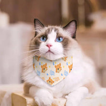 Lade das Bild in den Galerie-Viewer, Haustier Haustierhalsband Schal Tier-Halstuch Hunde Dreieck Bandanas mit Fotos Muster Text Logo selbst gestalten und bedrucken
