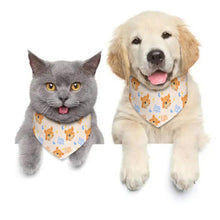 Lade das Bild in den Galerie-Viewer, Haustier Haustierhalsband Schal Tier-Halstuch Hunde Dreieck Bandanas mit Fotos Muster Text Logo selbst gestalten und bedrucken
