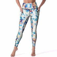 Lade das Bild in den Galerie-Viewer, Hochwertige Personalisierte Yoga Hose Leggings CE003 mit zwei Seitentaschen mit Fotos Muster Text Logo selbst gestalten und bedrucken
